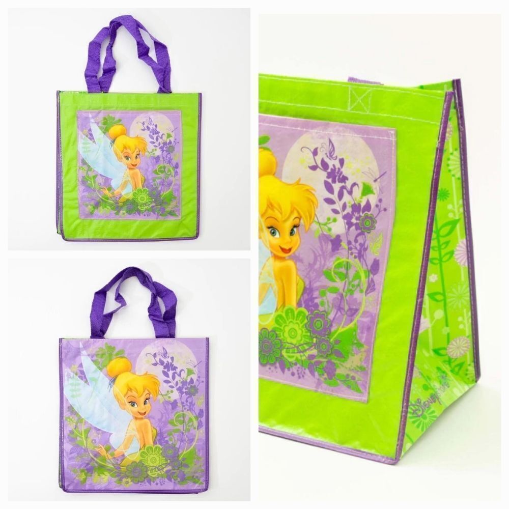 💜Vintage Disney Purple & Lime Tinkerbell Reusable Bag